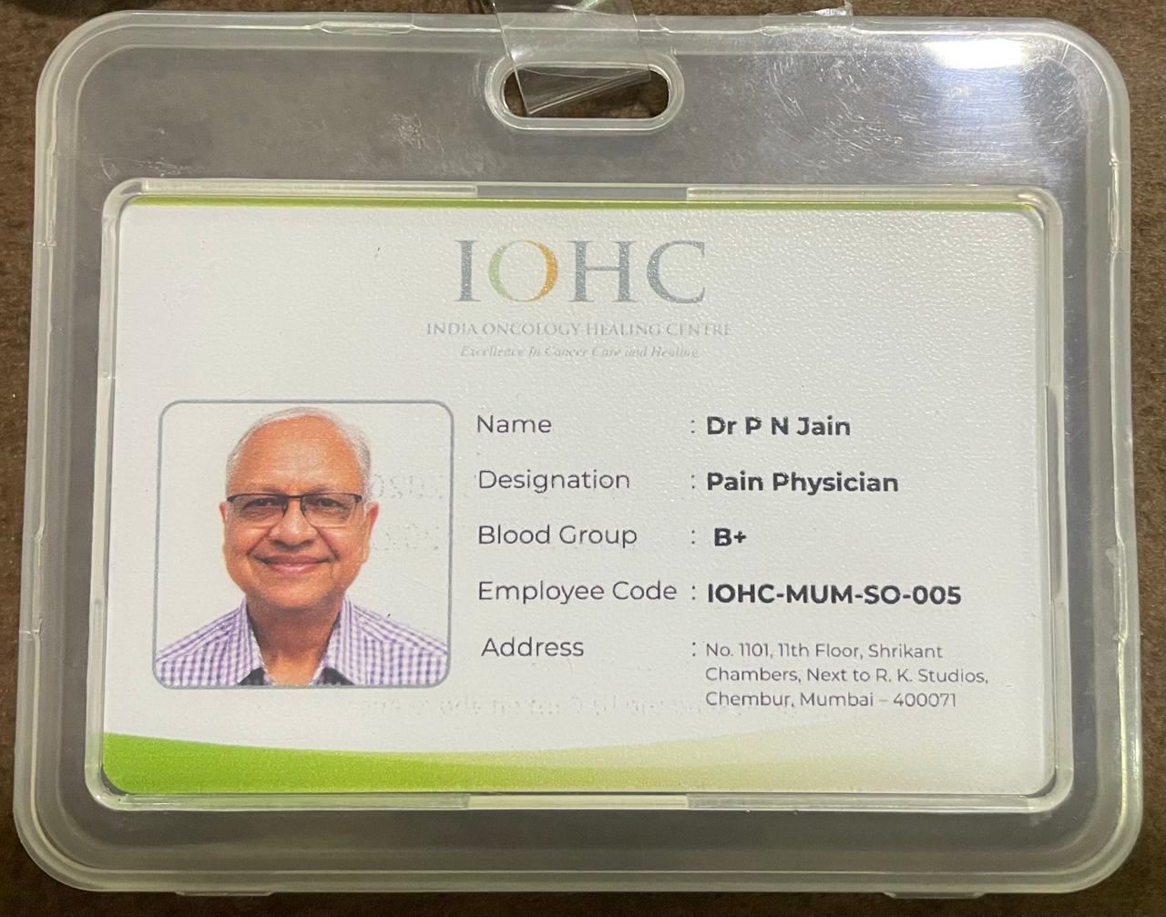 New Responsibility: Dr. P. N. Jain Joins India Oncology Healing Centre (IOHC)